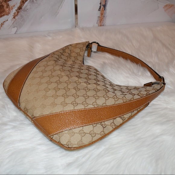 Gucci Leather/Canvas Hobo Bag - Picture 2 of 13